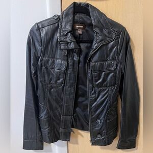 Danier Black Genuine Leather Jacket